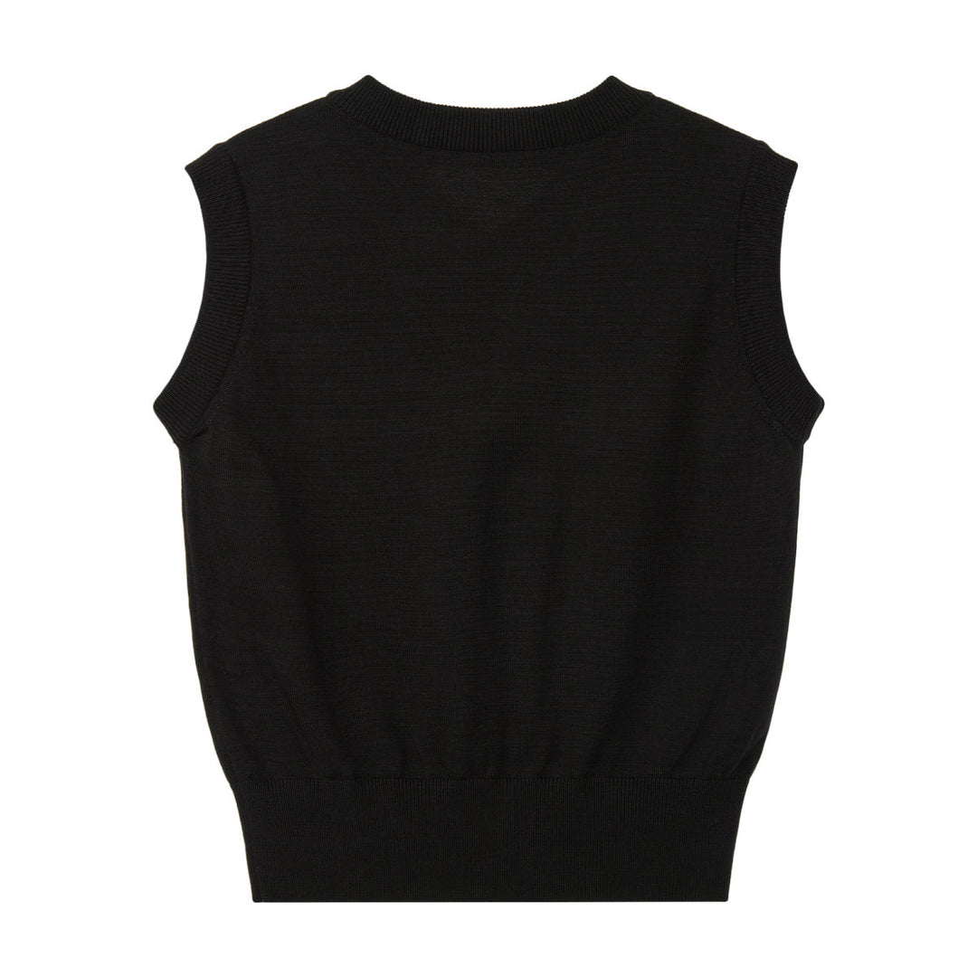 Double Line Knit Vest