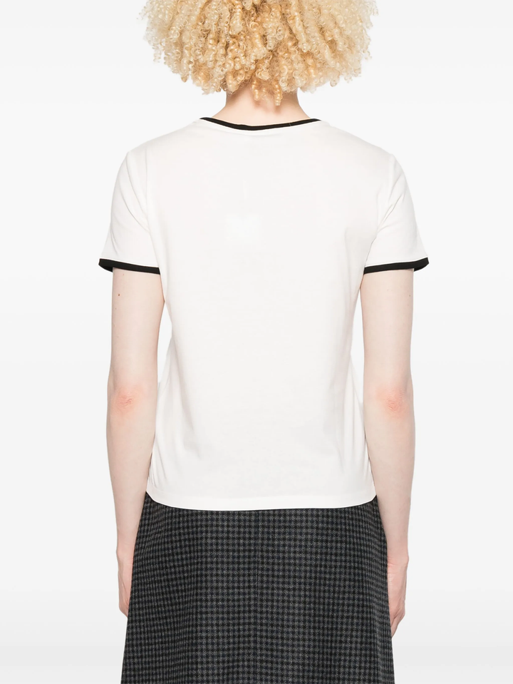 White Embroidered Logo T-Shirt