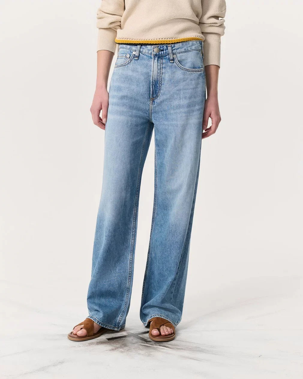 Featherweight Logan Wide-Leg Jeans