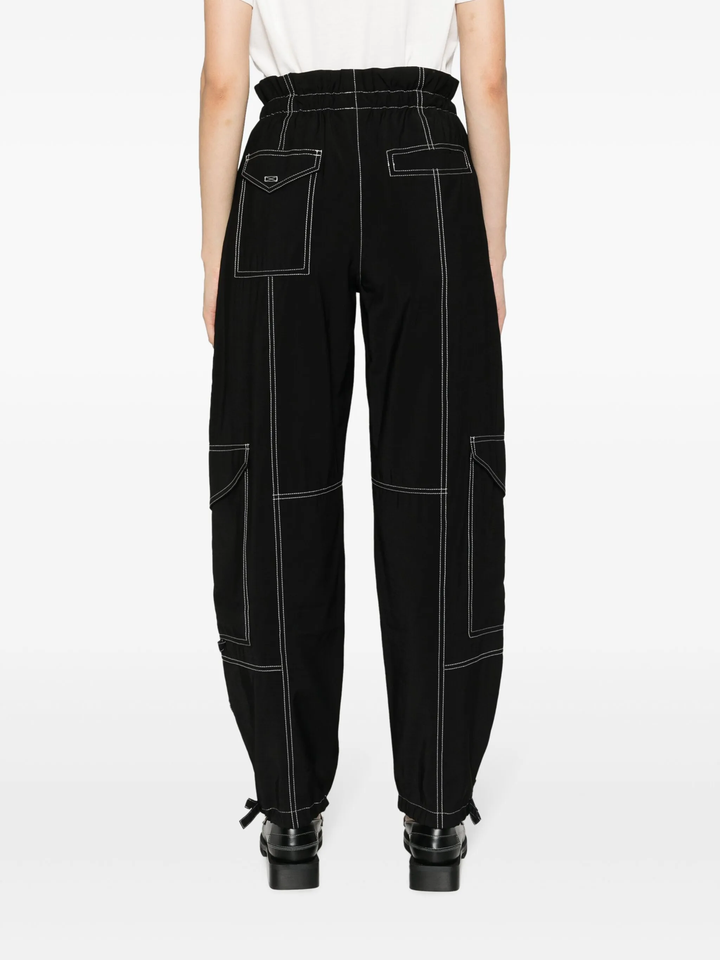 Light Slub High Waist Pocket Pants