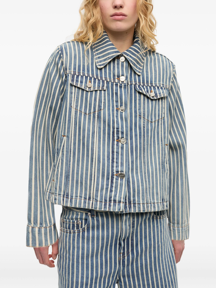 Light Stripe Denim Jacket