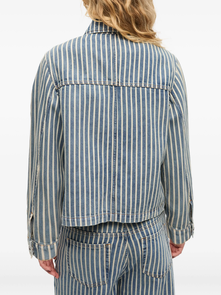 Light Stripe Denim Jacket