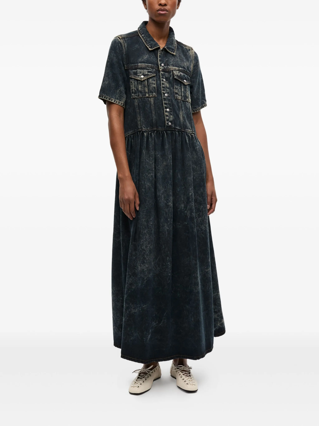 Light Denim Long Dress