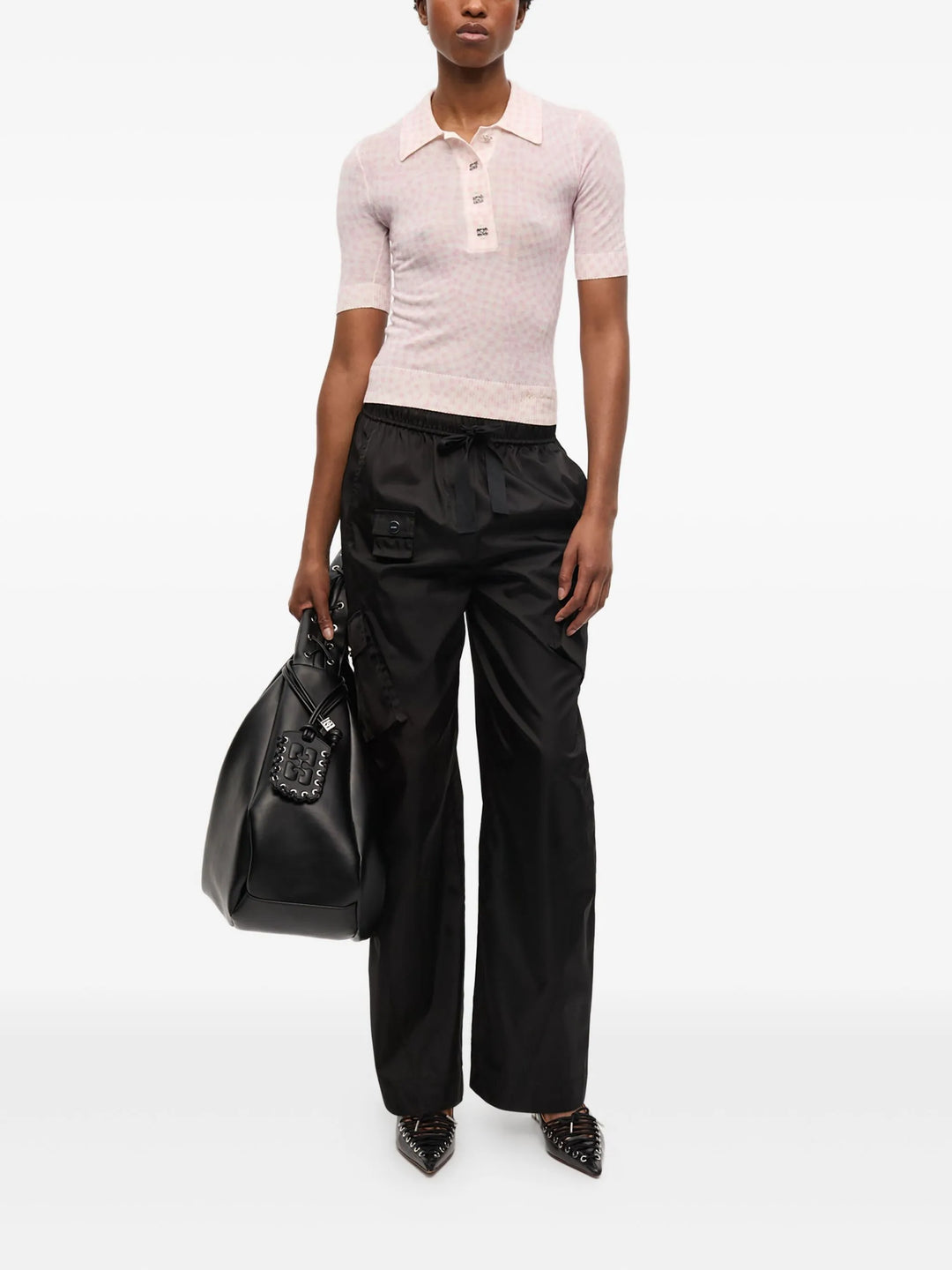 Sheer Cotton Printed Polo