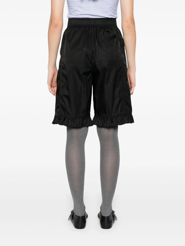 Duchesse Nylon Midi Ruffle Shorts