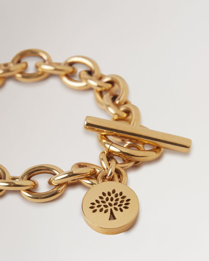 Lily Chain Bracelet Gold Coated Stainless Steel