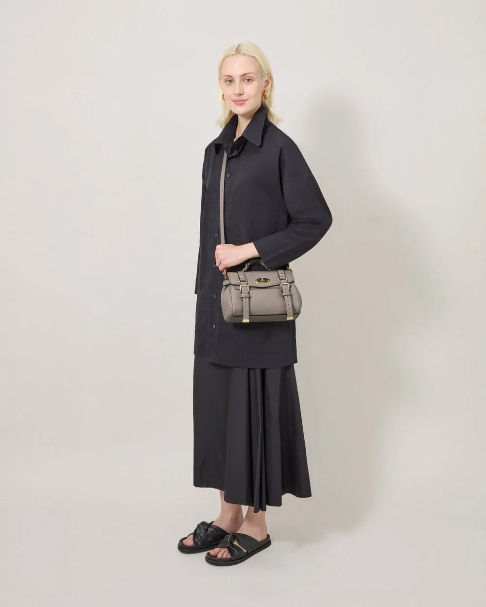 Mini Alexa Cashmere Taupe Heavy Grain