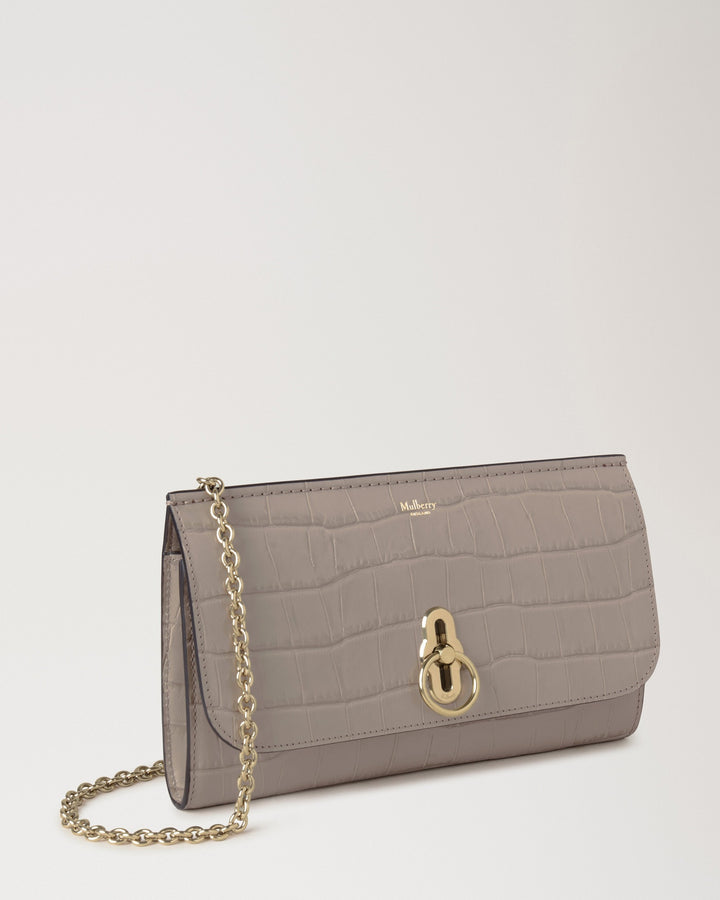 Amberley Clutch Shiny Small Croc