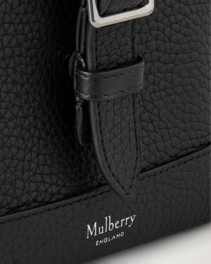 Chiltern Phone Pouch Black Small Classic Grain