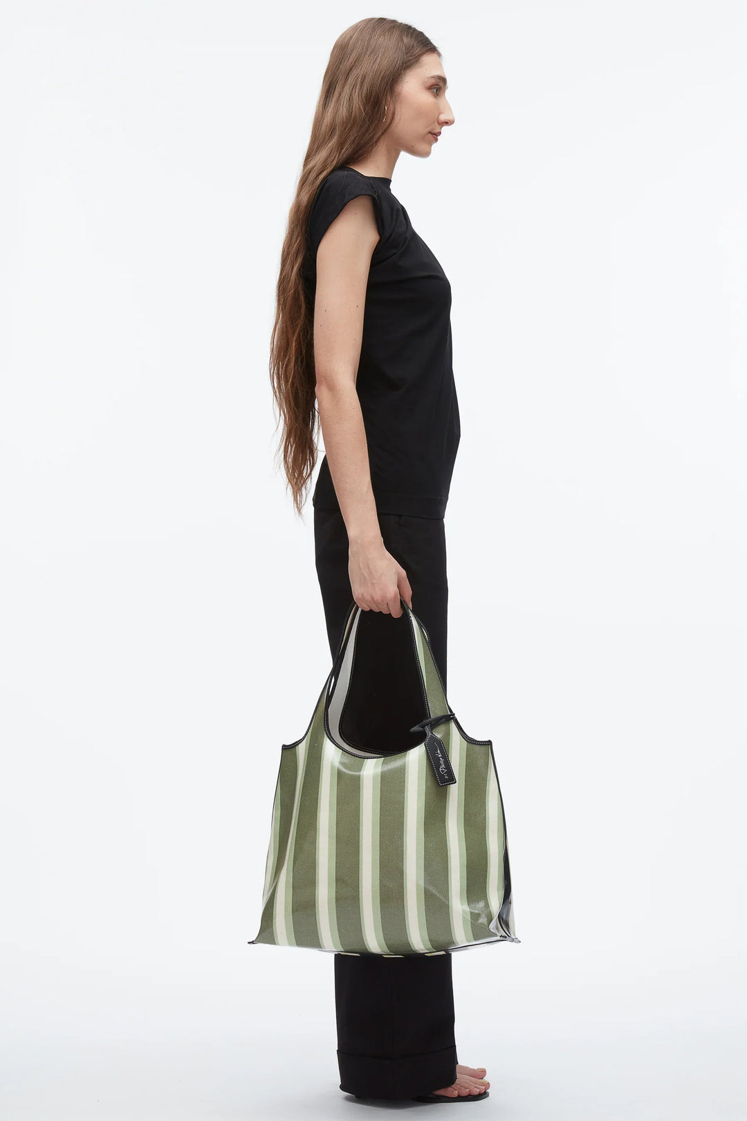 Dual Stripe Market Tote