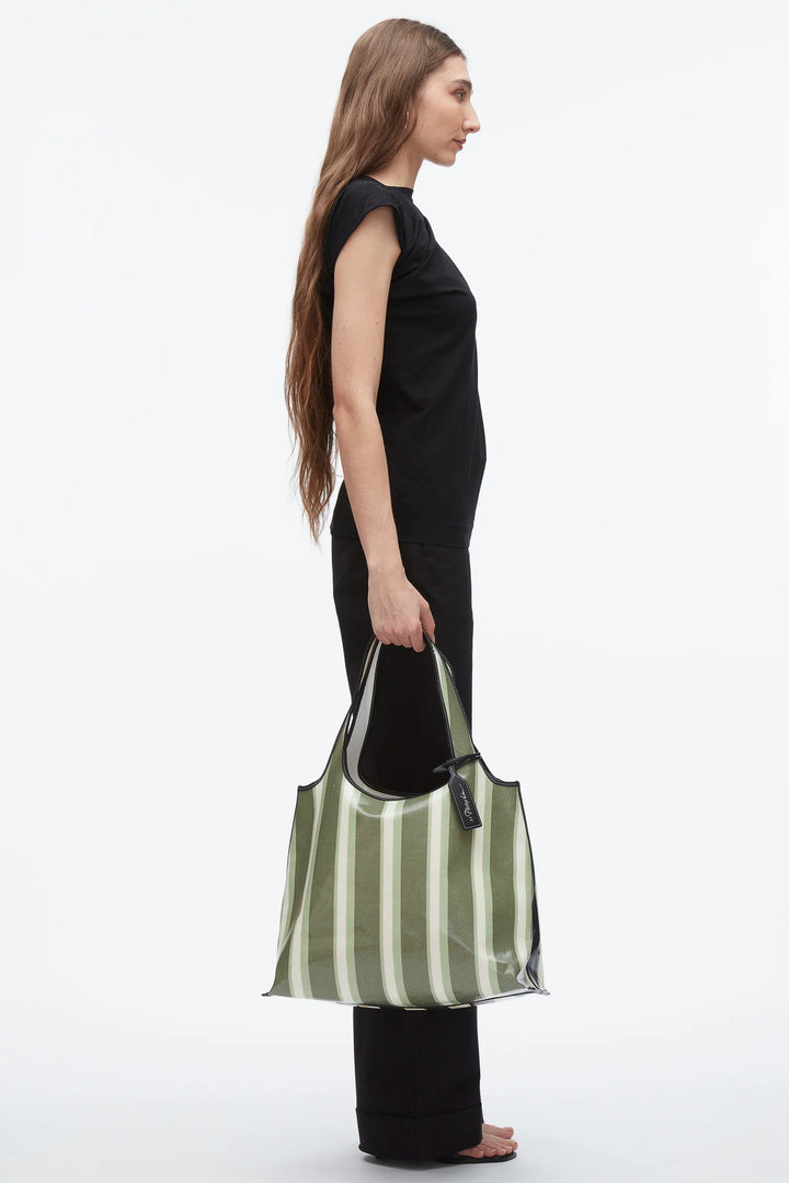 Dual Stripe Market Tote