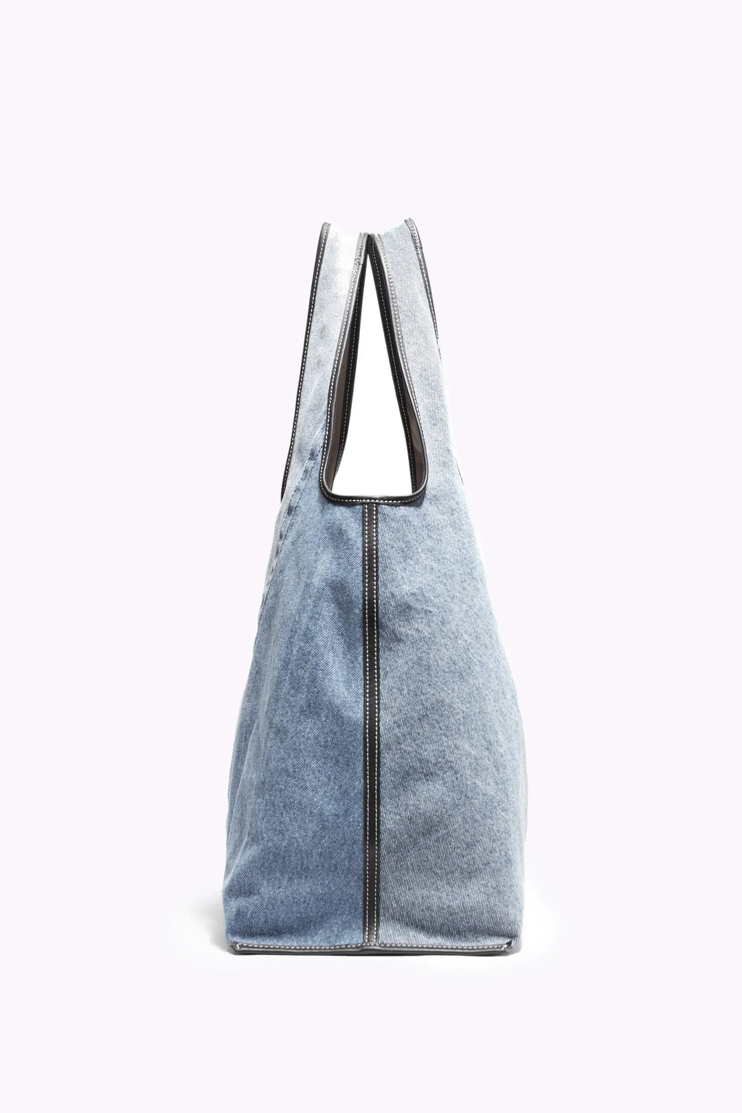 Denim Market Tote With Grommet
