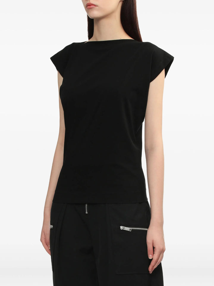 Draped Asymmetric T-Shirt