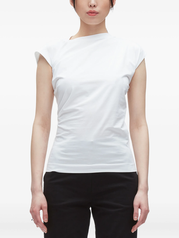 Draped Asymmetric T-Shirt