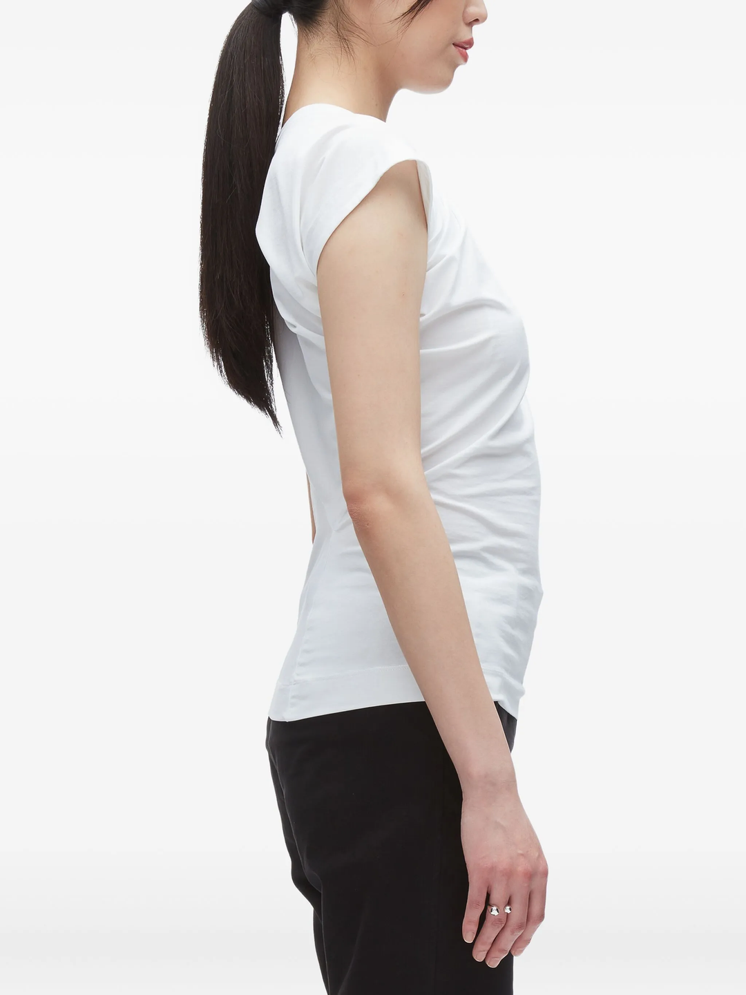 Draped Asymmetric T-Shirt