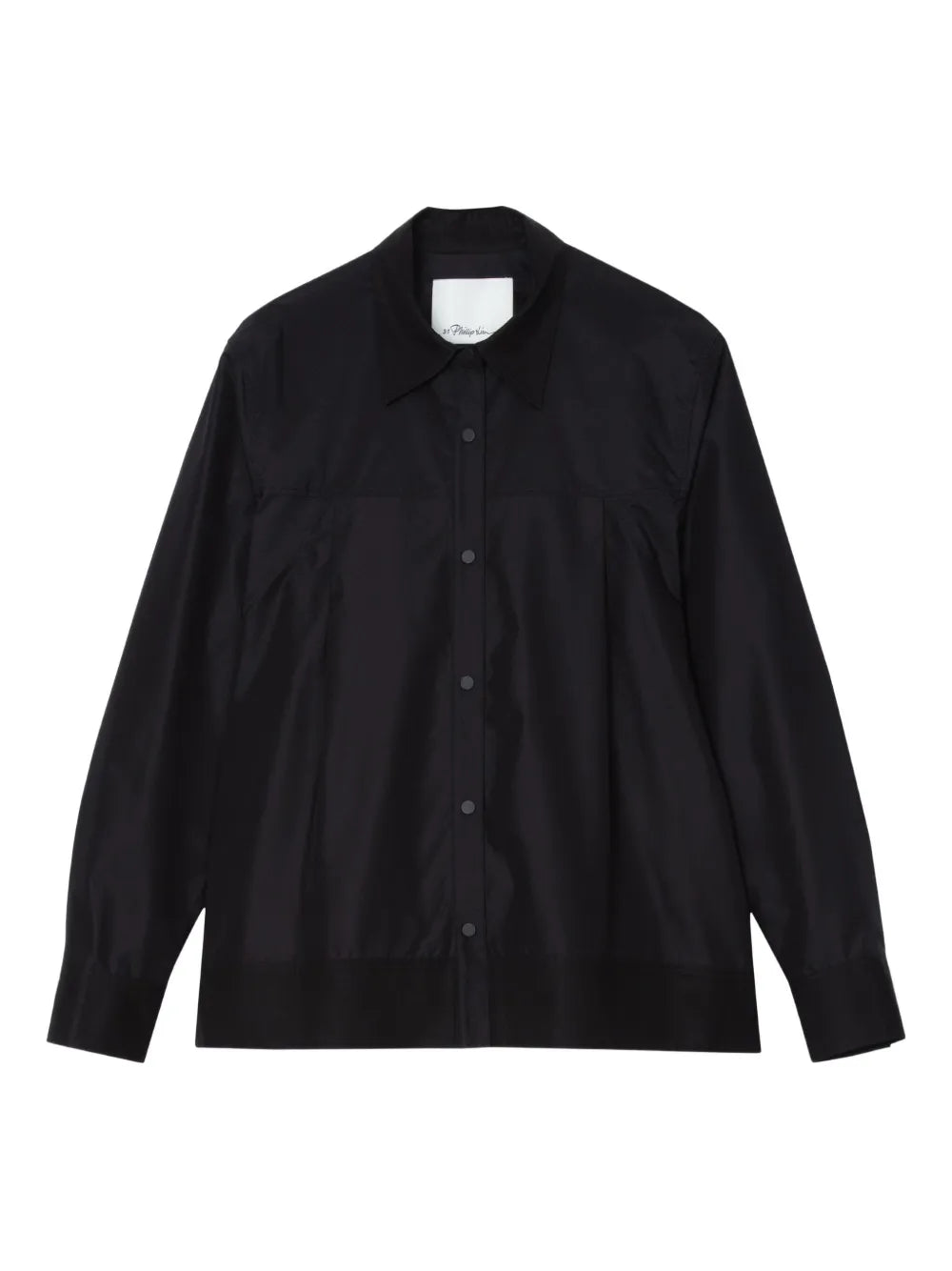 Flounce Hem Long Sleeve Shirt