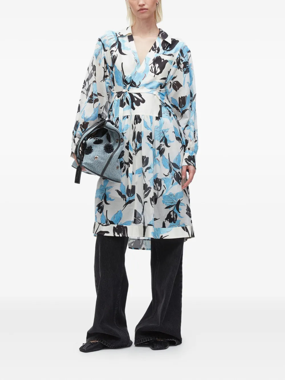 Joyful Tulips Shirt Dress