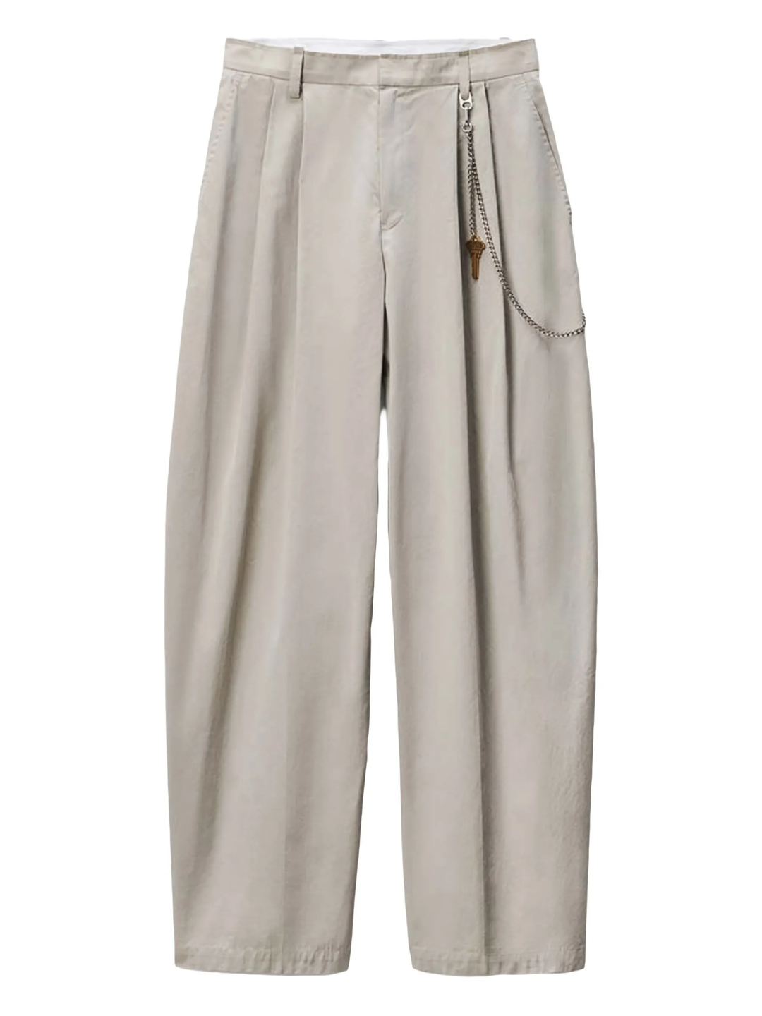 Mid-Rise Trouser With Chain