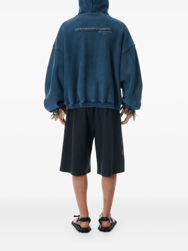 Zip Up Hoodie With Graphic Logo