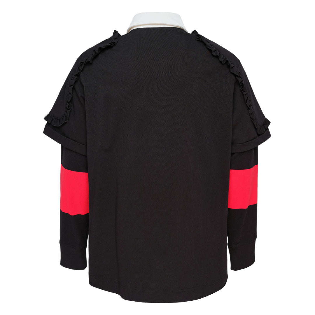 Layered Ruffle Rugby Shirt