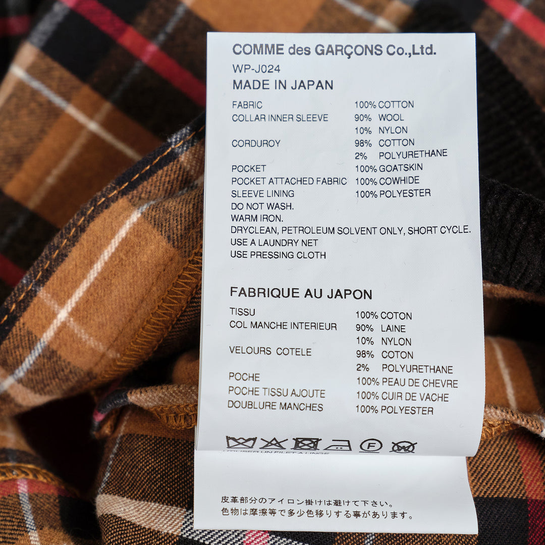 Cotton Flannel Check X Cotton Blouson