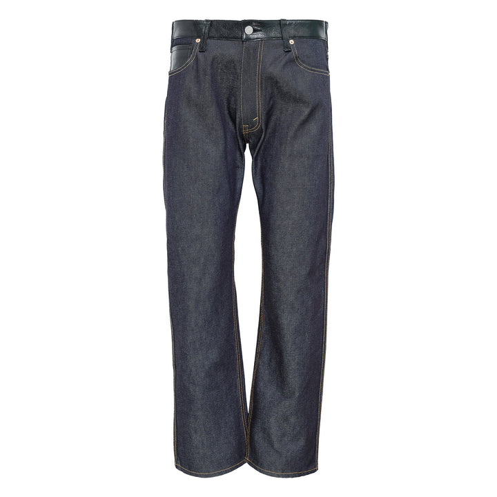 Cotton Denim Leather Levi'S Jeans