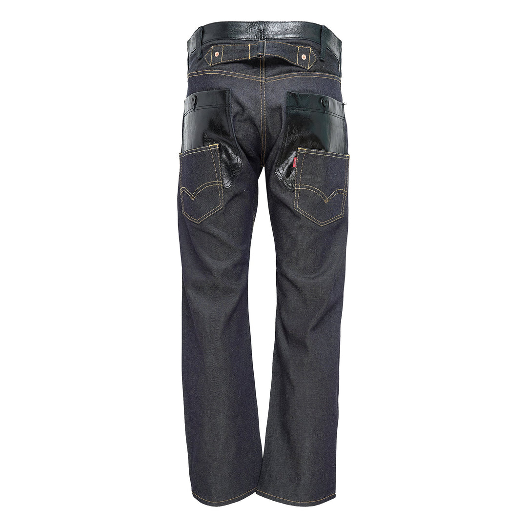 Cotton Denim Leather Levi'S Jeans