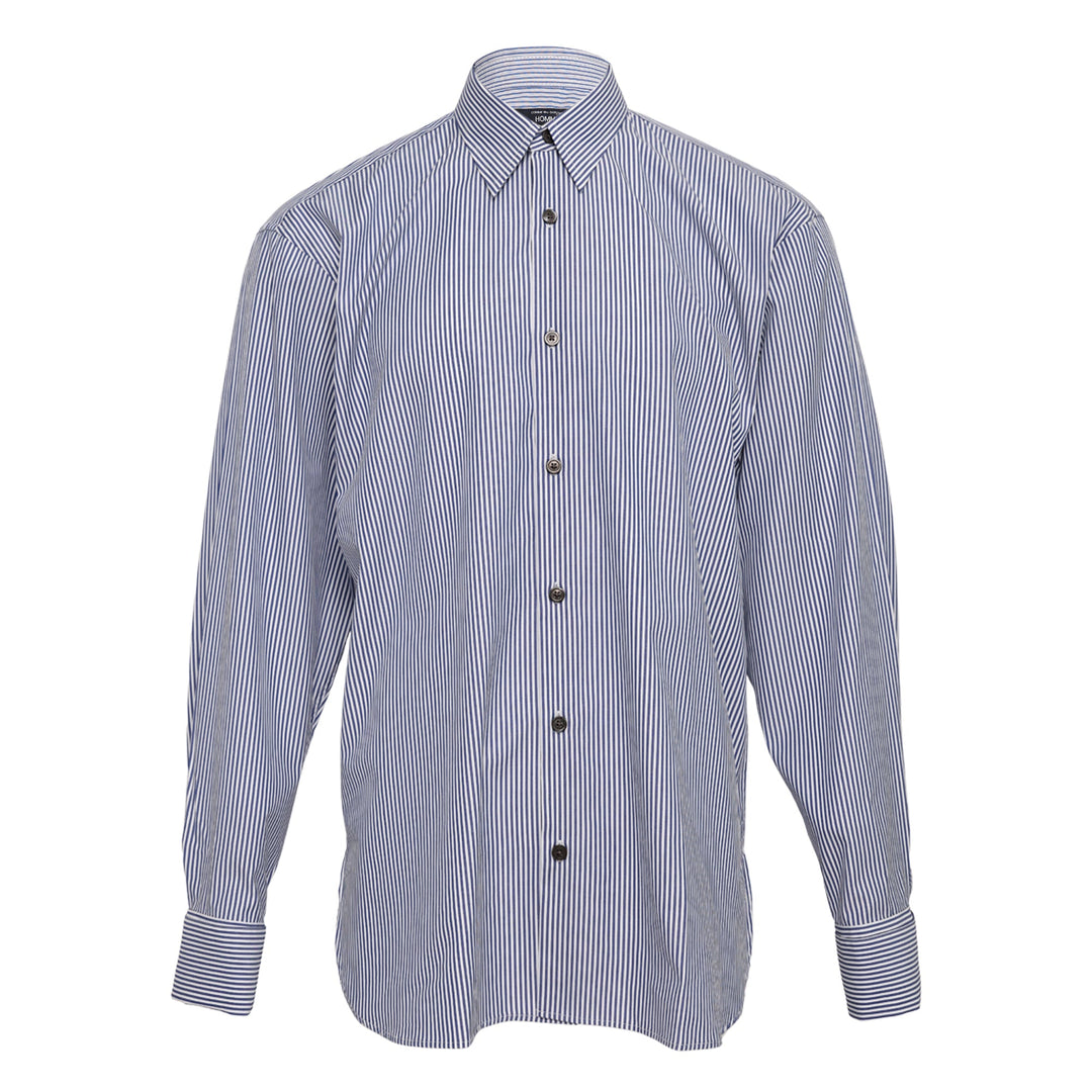Easy Iron Stripe Cotton Shirt