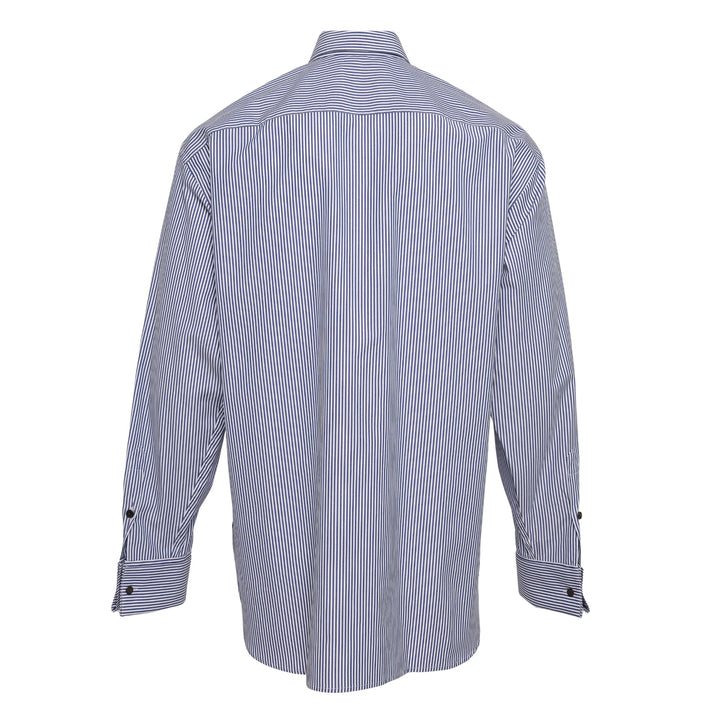 Easy Iron Stripe Cotton Shirt