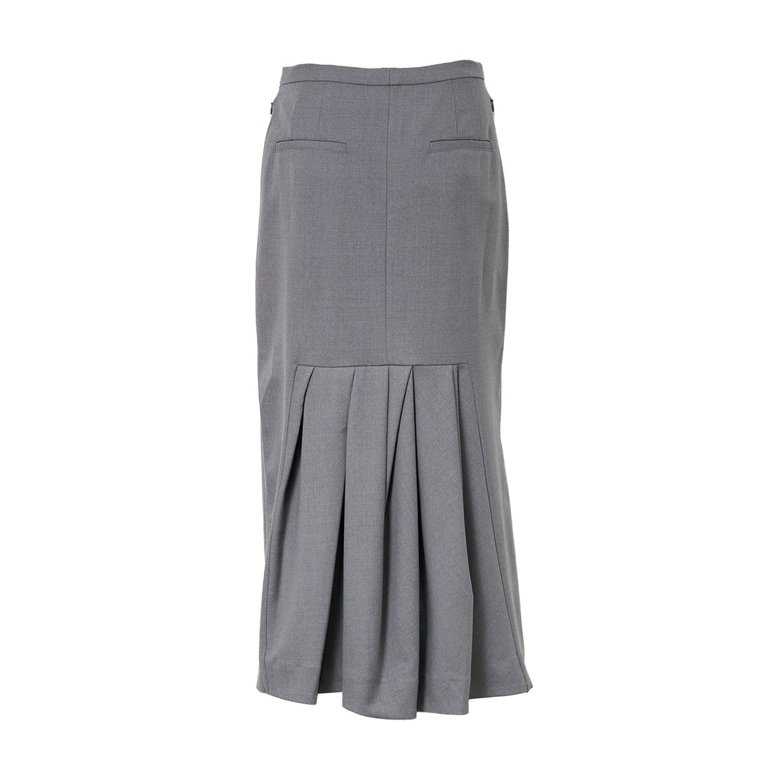 Long Straight Tailored Skirt