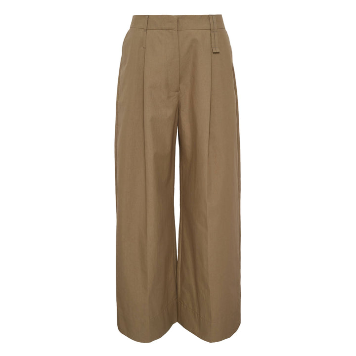 Cropped Multi Belt Loop Trousers