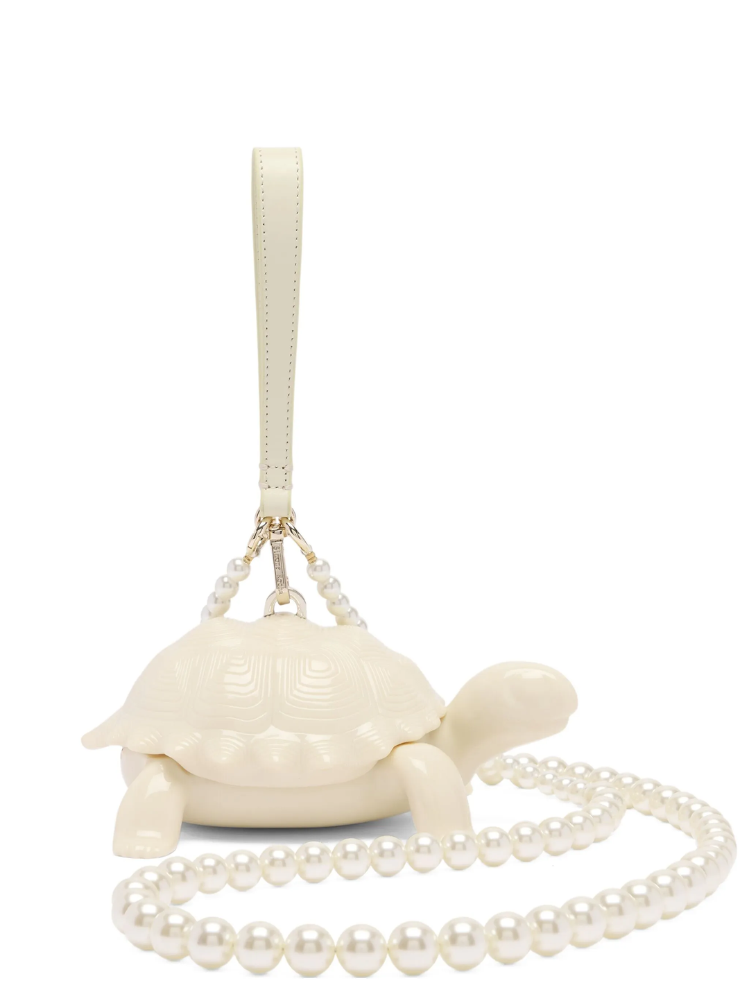Tortoise Bag With Pearl Crossbody
