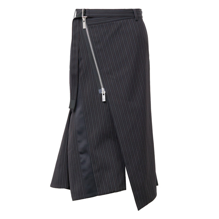 Stripe Doeskin Skirt