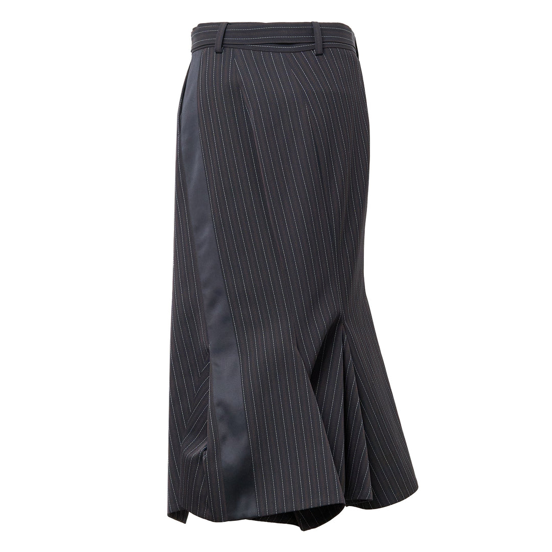 Stripe Doeskin Skirt