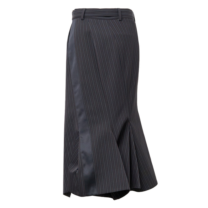 Stripe Doeskin Skirt