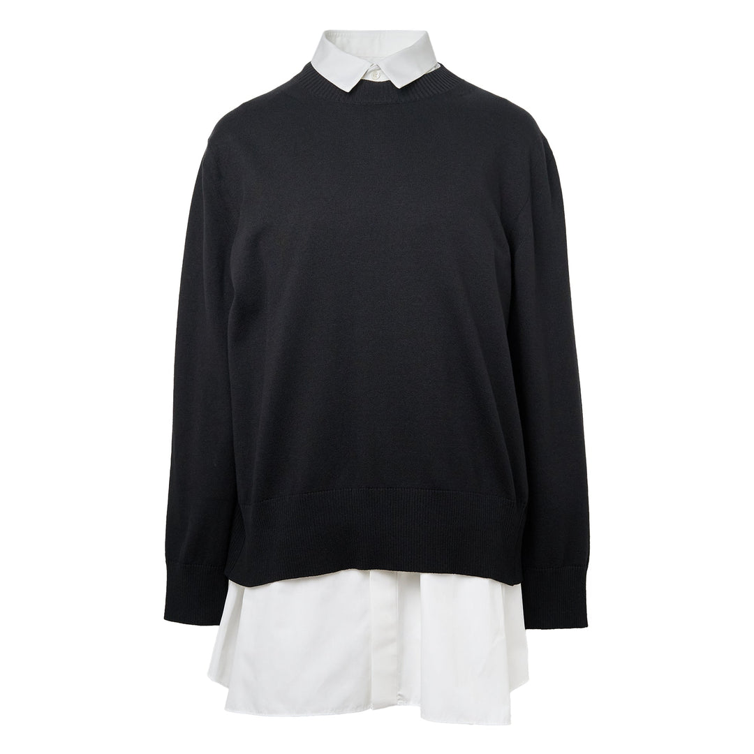 Poplin x Cotton Knit Dress