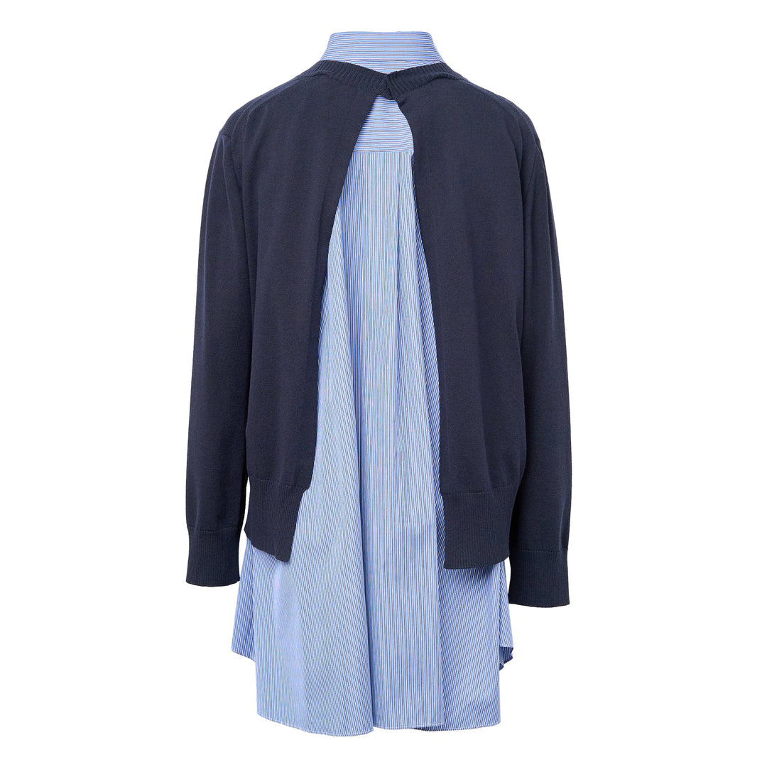 Poplin x Cotton Knit Dress