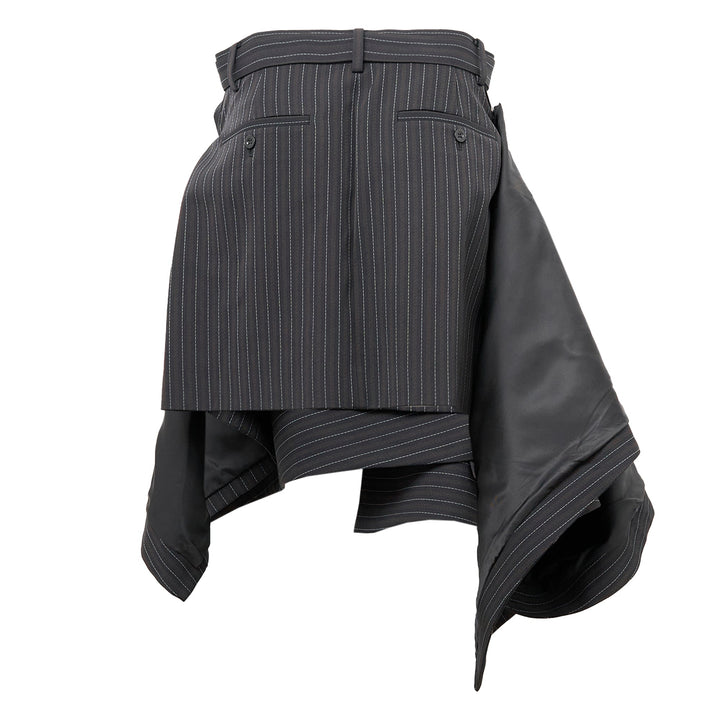 Stripe Doeskin Skirt