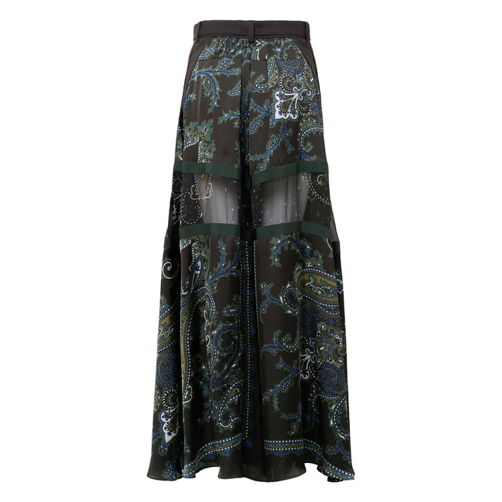 Suiting x Paisley Print Pants