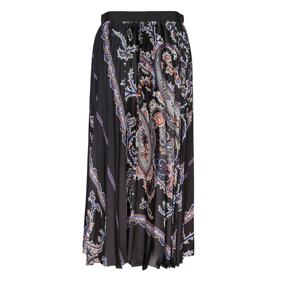 Paisley Print Midi Skirt