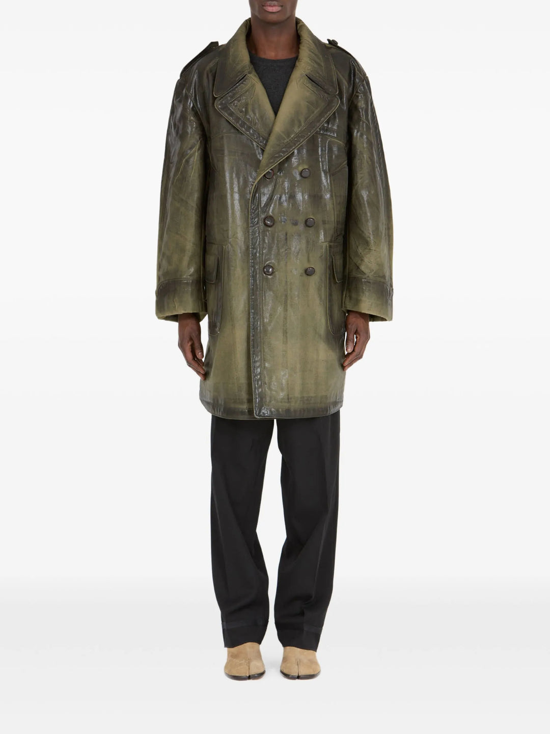 Brushed Cotton Satin Coat