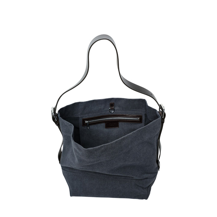Belted Cotton Tote Bag