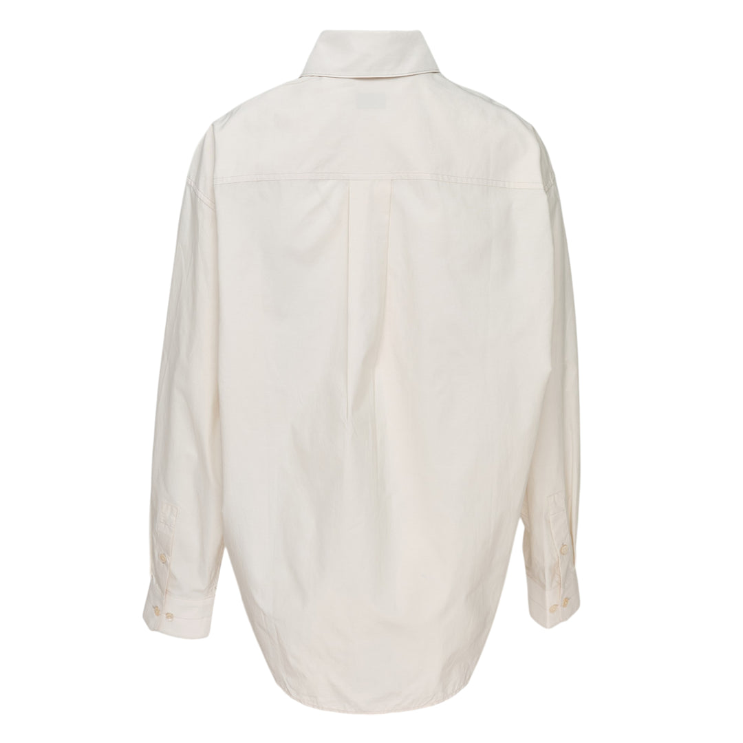 Regular Long Sleeve Washed Cotton Shirt