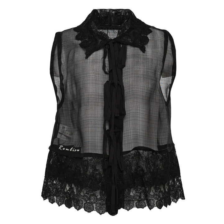 Silk Sheer Cropped Top