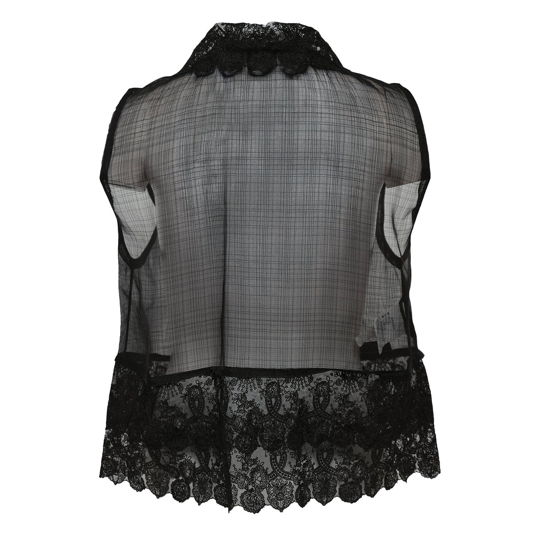 Silk Sheer Cropped Top