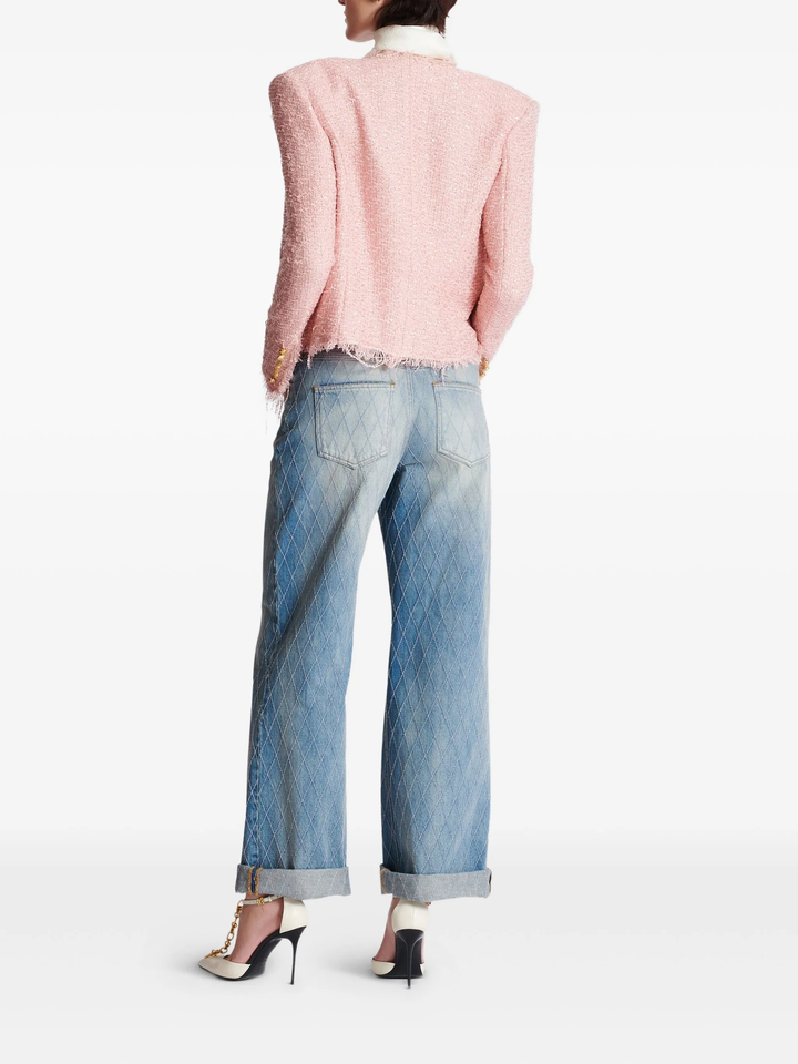 Glittered Tweed Spencer Jacket