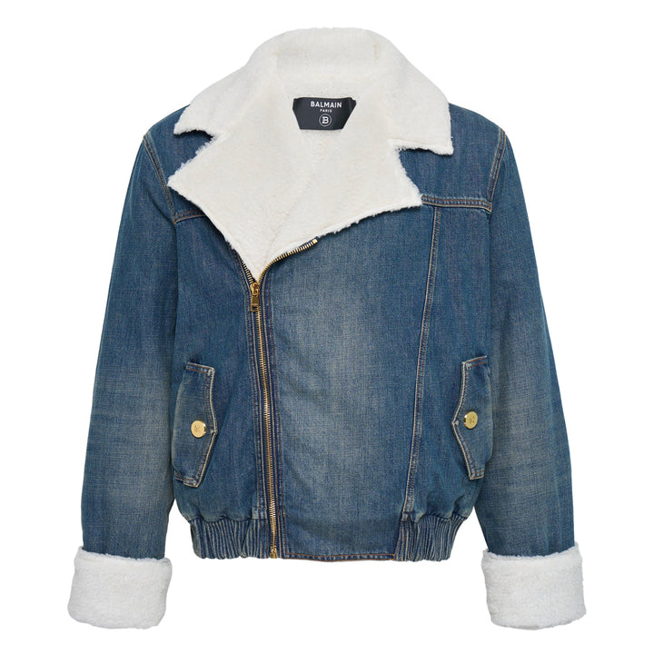 Ecoshearling Denim Jacket