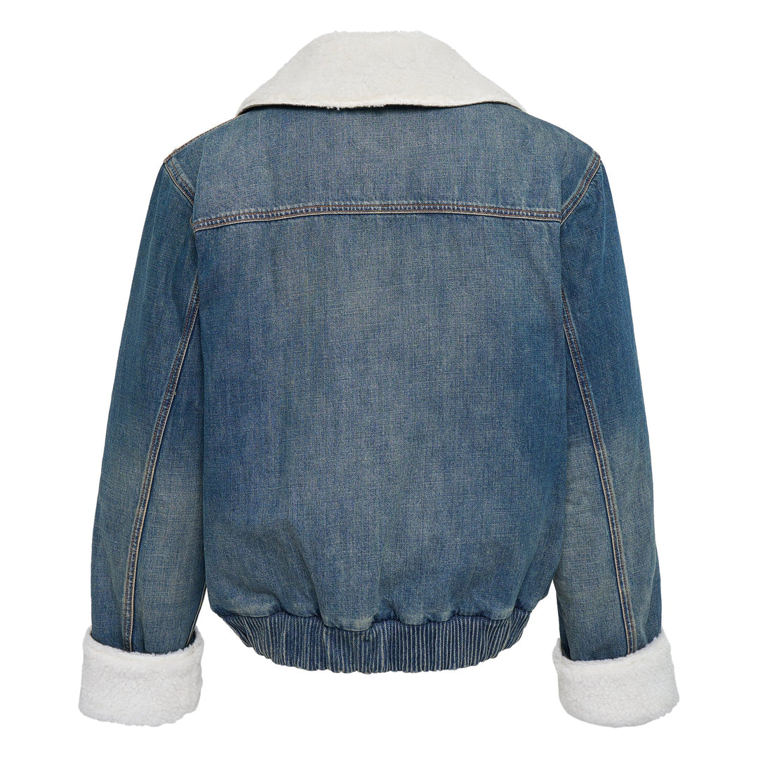 Ecoshearling Denim Jacket