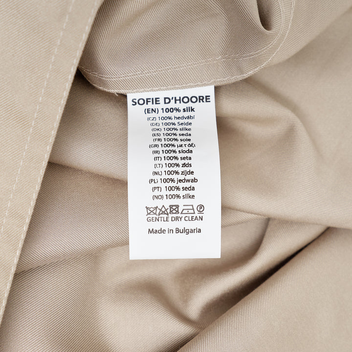 Stand Collar Half-Zip Blouse