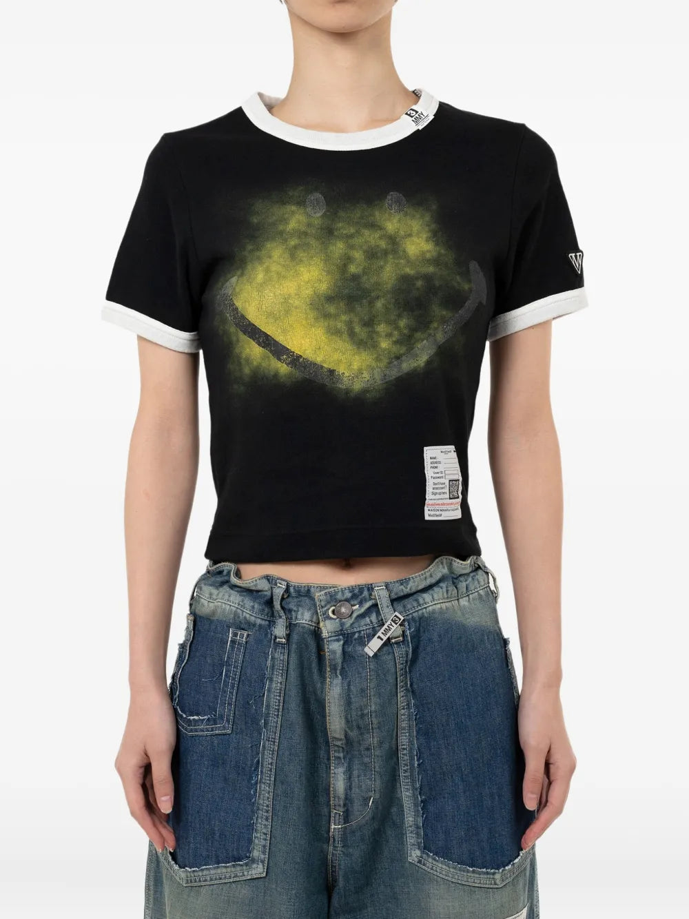 Smiley Face Printed Mini Tee